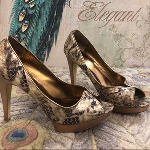 Snakeskin heels